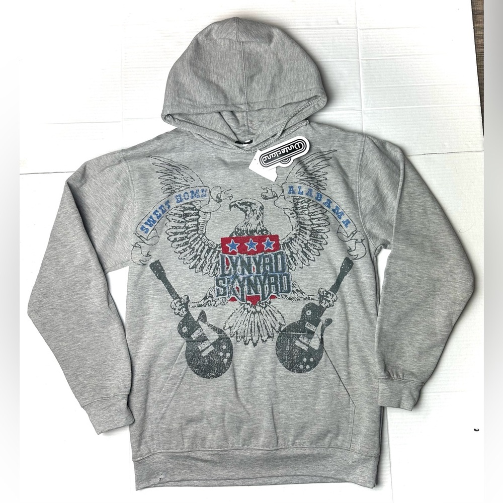 Lynyrd Skynyrd SWEET HOME ALABAMA‎  Gray Pull Over Hoodie Sweatshirt Men's Small